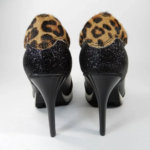 Steve Madden Blaik Stiletto Heels Sneakers Pumps Size 6.5 Black Multi NEW $129 - Picture 7 of 14